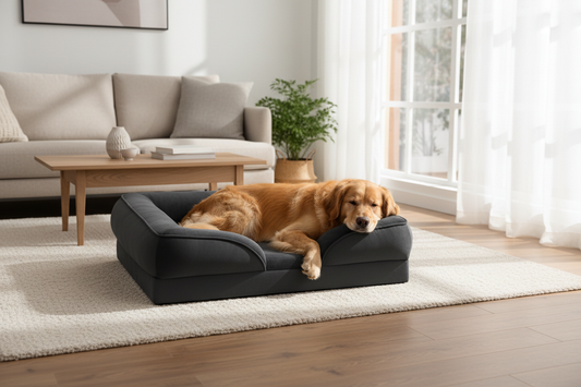 Cama para cão em ambiente doméstico